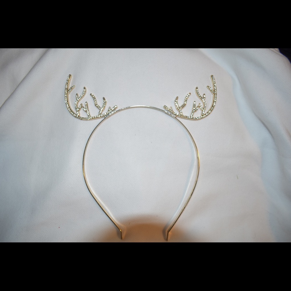 Gold deer antler headband